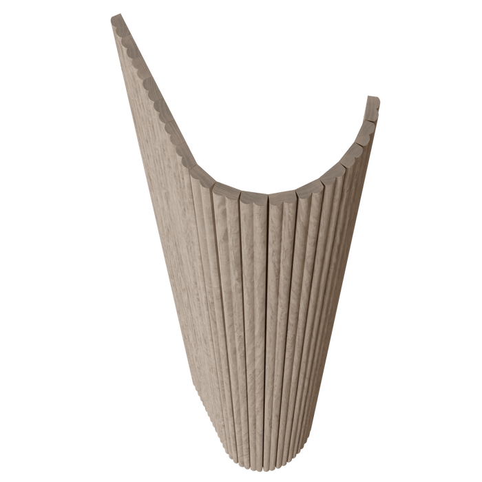 3/8″ Shallow Double Bead Tambour Tambour White River Hardwoods   