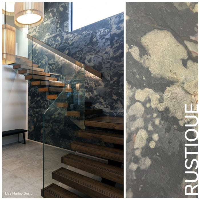 Rustique, Natural Slate Veneer - 24" W x 48" L - Sold By Panel Stone Veneer White River Hardwoods