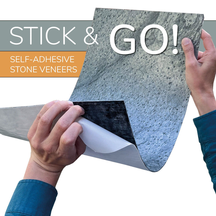 Silver Grey, Natural Slate Veneer – Opaque Stone Veneer White River Hardwoods