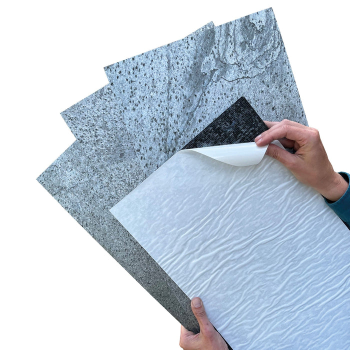 Silver Grey, Natural Slate Veneer – Opaque Stone Veneer White River Hardwoods