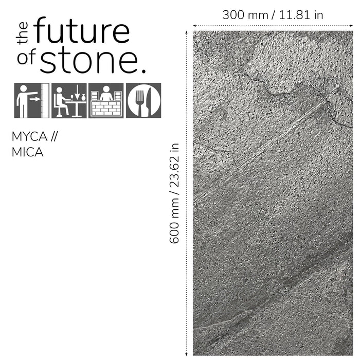 Silver Grey, Natural Slate Veneer – Opaque Stone Veneer White River Hardwoods