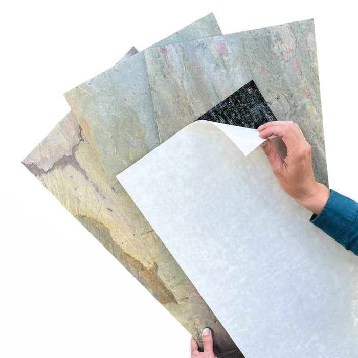 Burning Forest - Flexible Mica Stone Veneer - Opaque Stone Veneer White River Hardwoods 12"w x 24"l - Stick and Go