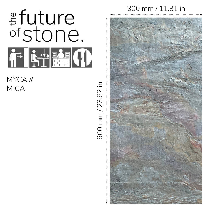 Burning Forest, Natural Slate Veneer – Stick and Go Panels for Interior & Exterior Walls - 12" W x 24" L - Sold By Panel Stone Veneer White River Hardwoods