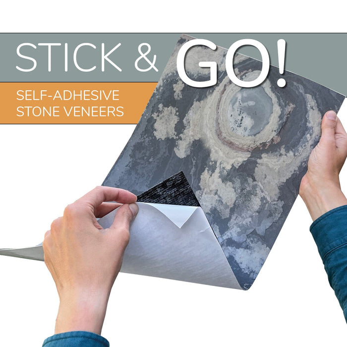 Rustique, Natural Slate Veneer – 12" W x 24" L - Sold By Panel Stone Veneer White River Hardwoods
