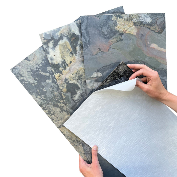 Rustique, Natural Slate Veneer – 12" W x 24" L - Sold By Panel Stone Veneer White River Hardwoods