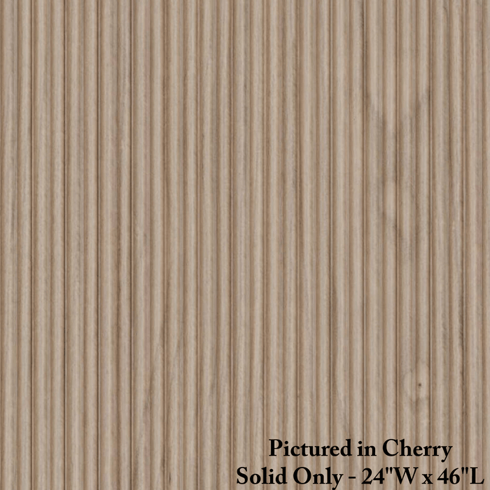 9/32″ Double Bead Tambour - Thick - Usually Ships in 7-10 Business Days Tambour White River Hardwoods 24"W x 46"L - Not Flexible - Solid Backing Cherry - Only Available in 24"W x 46"L 
