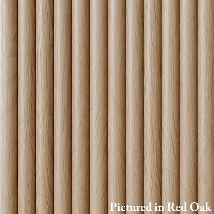 1" Single Bead Tambour - Usually Ships in 7-10 Business Days Tambour White River Hardwoods 12"W x 48"L Red Oak 