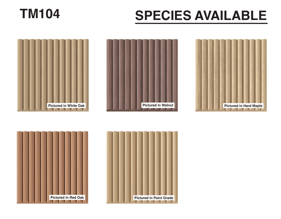 1" Single Bead Tambour Tambour White River Hardwoods