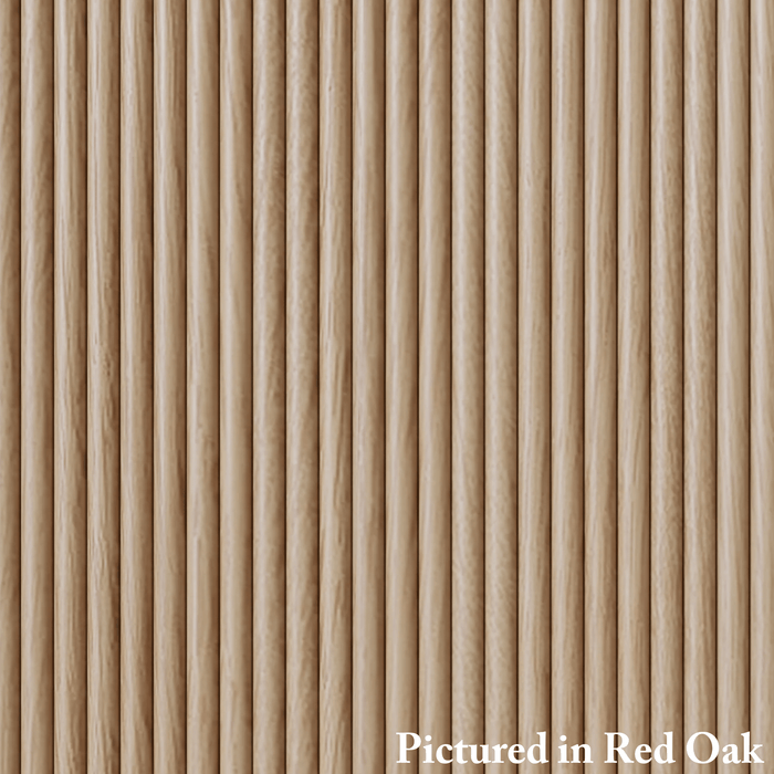 1/2″ Double Bead Tambour - Usually Ships in 7-10 Business Days Tambour White River Hardwoods 12"W x 48"L Red Oak 
