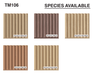 1-1/2" Single Bead Tambour Tambour White River Hardwoods
