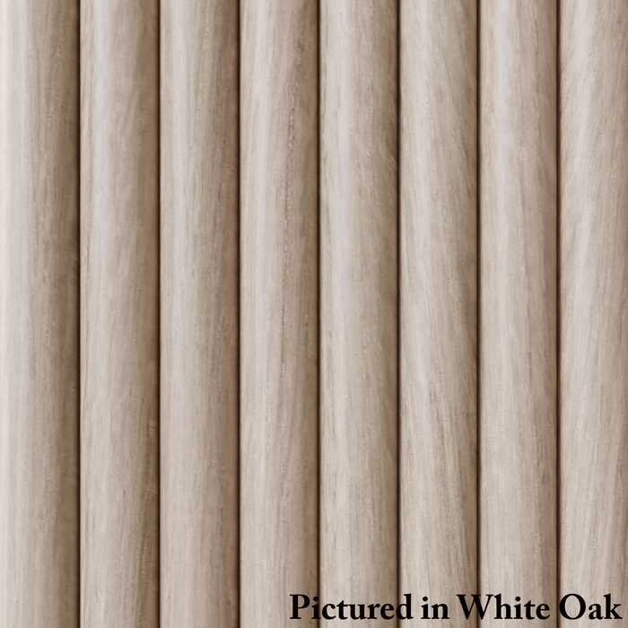1-1/2" Single Bead Tambour - Usually Ships in 7-10 Business Days Tambour White River Hardwoods 12"W x 48"L White Oak 