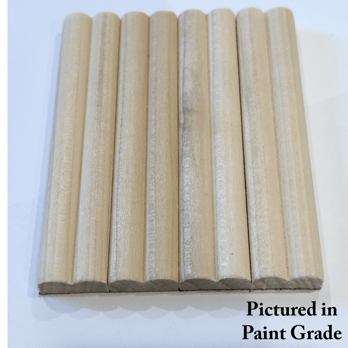 3/8″ Shallow Double Bead Tambour Tambour White River Hardwoods   