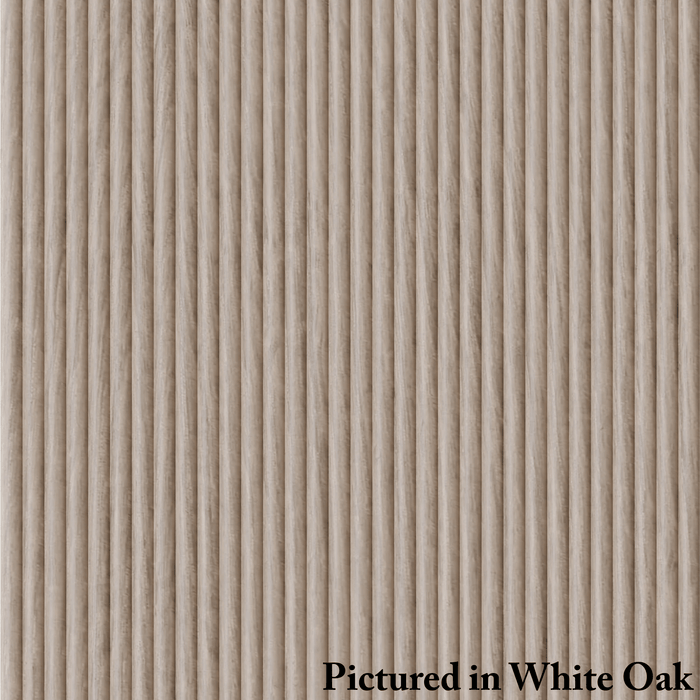 3/8″ Shallow Double Bead Tambour - Usually Ships in 7-10 Business Days Tambour White River Hardwoods 12"W x 48"L White Oak 