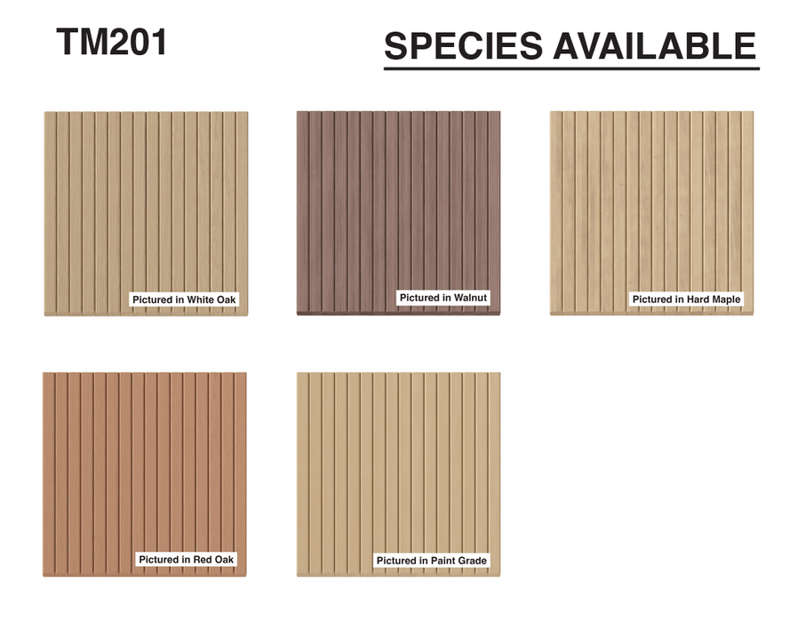 3/4″ Bevel Slat Tambour Tambour White River Hardwoods