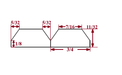 3/4″ Bevel Slat Tambour  – Thick Tambour White River Hardwoods   
