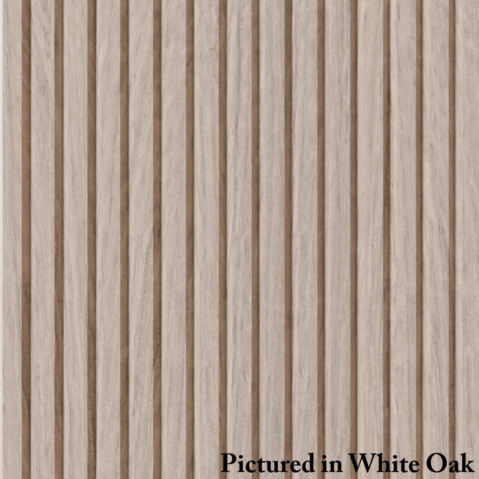 3/4″ Bevel Slat Tambour  – Thick - Usually Ships in 7-10 Business Days Tambour White River Hardwoods 12"W x 48"L White Oak 