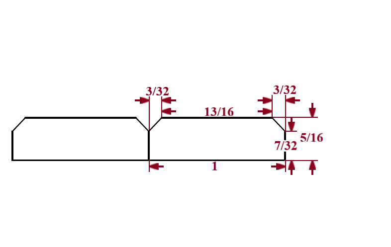 1″ Bevel Slat Tambour – Thin Tambour White River Hardwoods   