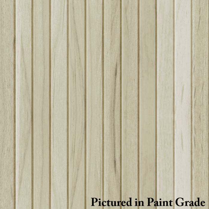 1″ Bevel Slat Tambour – Thin - Usually Ships in 7-10 Business Days Tambour White River Hardwoods 12"W x 48"L Paint Grade 