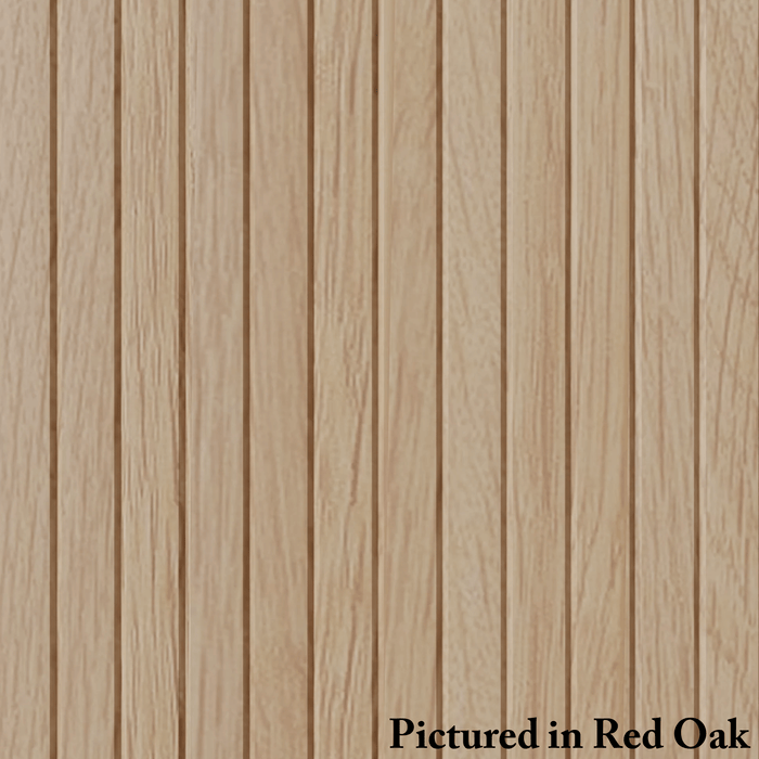 1″ Bevel Slat Tambour – Thin - Usually Ships in 7-10 Business Days Tambour White River Hardwoods 12"W x 48"L Red Oak 