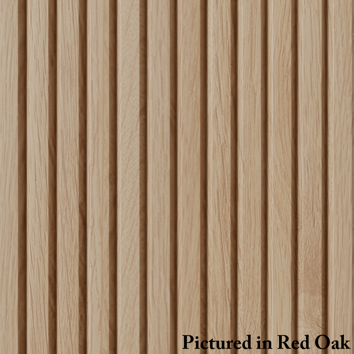 1″ Bevel Slat Tambour – Thick - Usually Ships in 7-10 Business Days Tambour White River Hardwoods 12"W x 48"L Red Oak 
