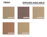 1″ Bevel Slat Tambour Tambour White River Hardwoods