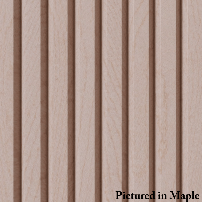 1-1/2″ Bevel Slat Tambour - Thick - Usually Ships in 7-10 Business Days Tambour White River Hardwoods 12"W x 48"L Hard Maple 