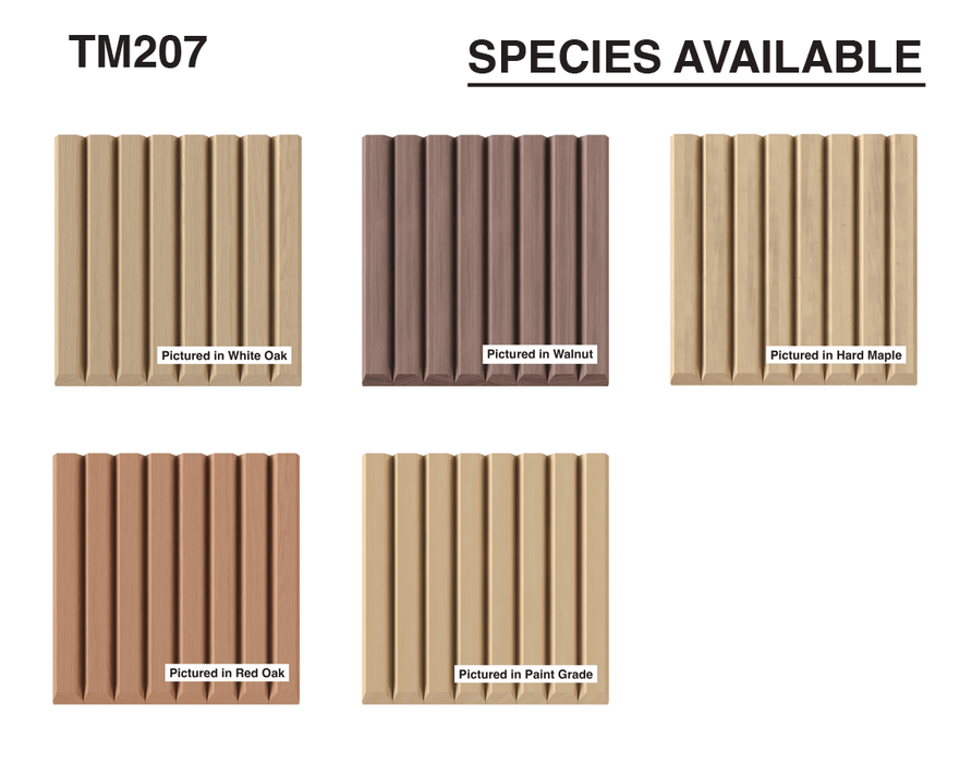 1-1/2″ Bevel Slat Tambour - Thick Tambour White River Hardwoods