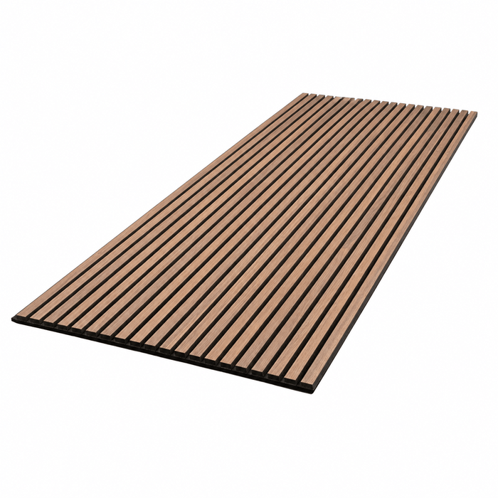 Natural Walnut – Varnished Acoustic Panel – 1" Slat Width – 24" × 94-1/2" – Sold 1 per Carton Acoustic Slat Panel White River Hardwoods