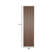 Natural Walnut – Varnished Acoustic Panel – 1" Slat Width – 24" × 94-1/2" – Sold 1 per Carton Acoustic Slat Panel White River Hardwoods