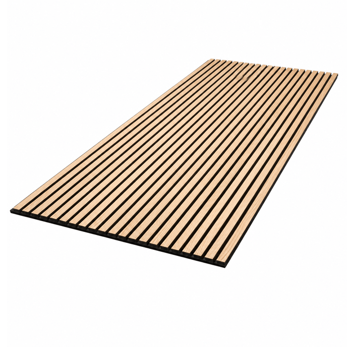 Natural White Oak – Varnished Acoustic Panel – 1" Slat Width – 24" × 94-1/2" – Sold 1 per Carton Acoustic Slat Panel White River Hardwoods