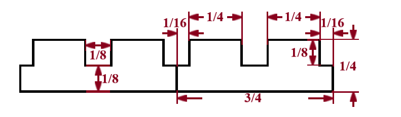 1/4" Square Flexible Tambour Tambour White River Hardwoods   