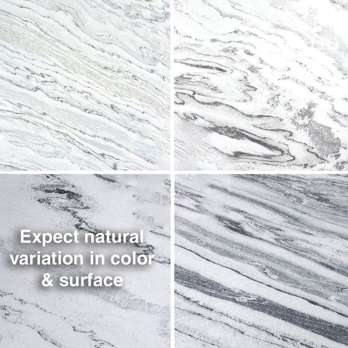 Artic White - Flexible Marble Stone Veneer - Opaque Stone Veneer White River Hardwoods