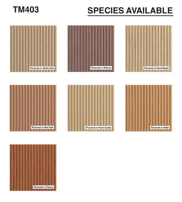5/8" Cove-Cut Tambour Tambour White River Hardwoods