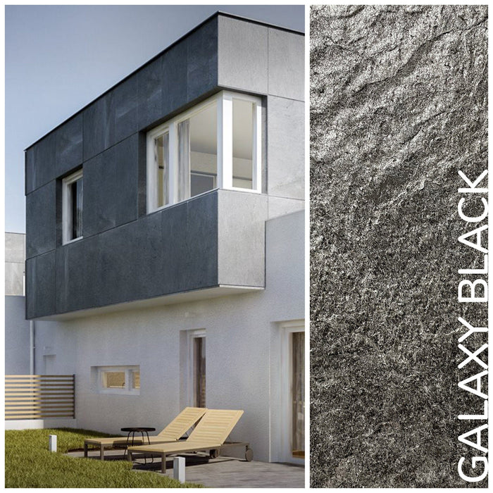 Galaxy Black, Natural Slate Veneer - Sample Sheet (11" L x 4" W) Stone Veneer White River Hardwoods
