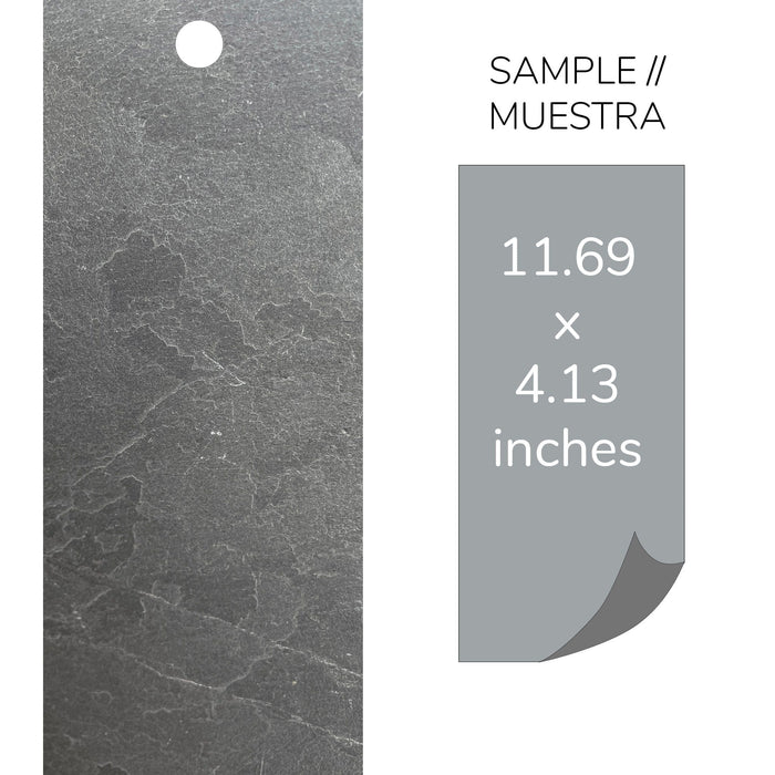 Nero, Natural Slate Veneer - Sample Sheet (11" L x 4" W) - Sold By Panel Stone Veneer White River Hardwoods