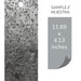 Silver Grey, Natural Slate Veneer - Sample Sheet (11" L x 4" W) Stone Veneer White River Hardwoods