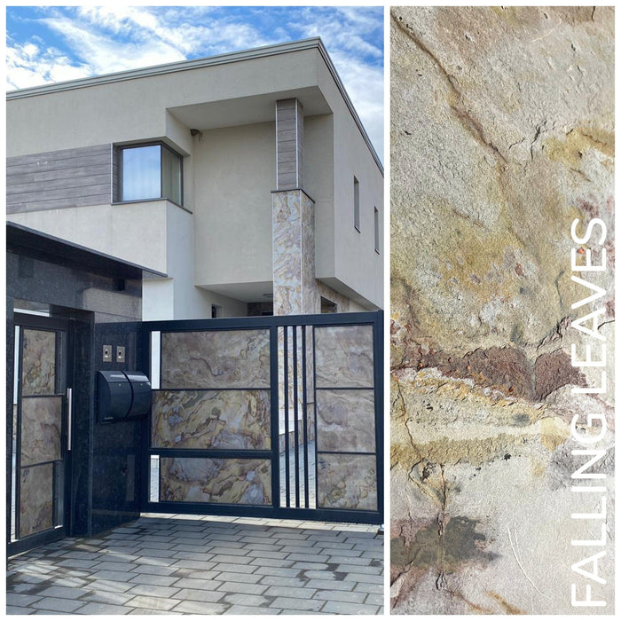 Falling Leaves, Natural Slate Veneer - Sample Sheet (11" L x 4" W) Stone Veneer White River Hardwoods