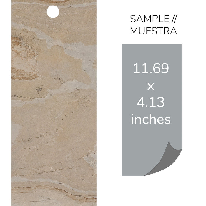 Tan, Natural Slate Veneer - Sample Sheet (11" L x 4" W) Stone Veneer White River Hardwoods