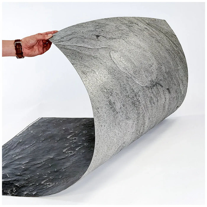 Silver Grey - Flexible Mica Slate Stone Veneer - Opaque Stone Veneer White River Hardwoods