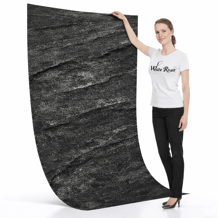 Galaxy Black - Flexible Mica Stone Veneer - Opaque Stone Veneer White River Hardwoods 47 1/4"w x 94 1/2"l