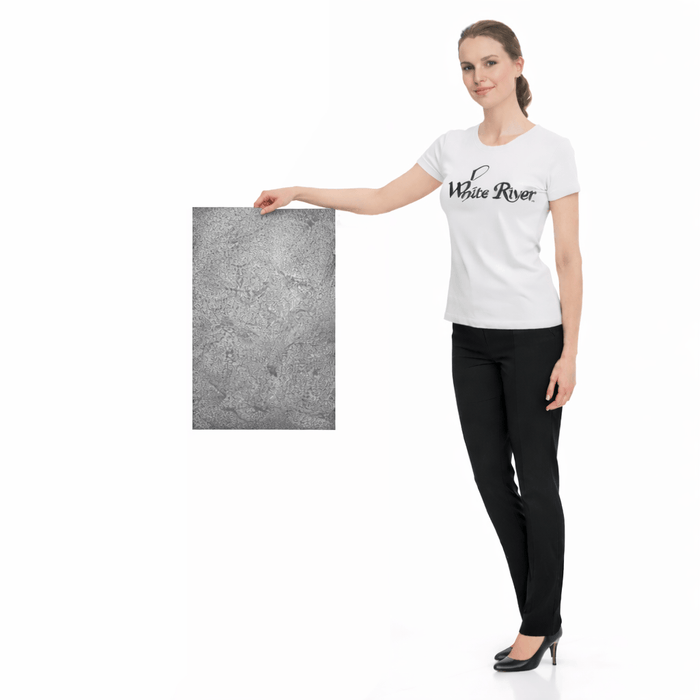Silver Grey - Flexible Mica Slate Stone Veneer - Opaque Stone Veneer White River Hardwoods 12"w x 24"l