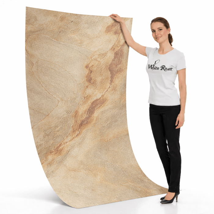 Falling Leaves - Flexible Slate Stone Veneer - Opaque Stone Veneer White River Hardwoods 47"w x 94"l