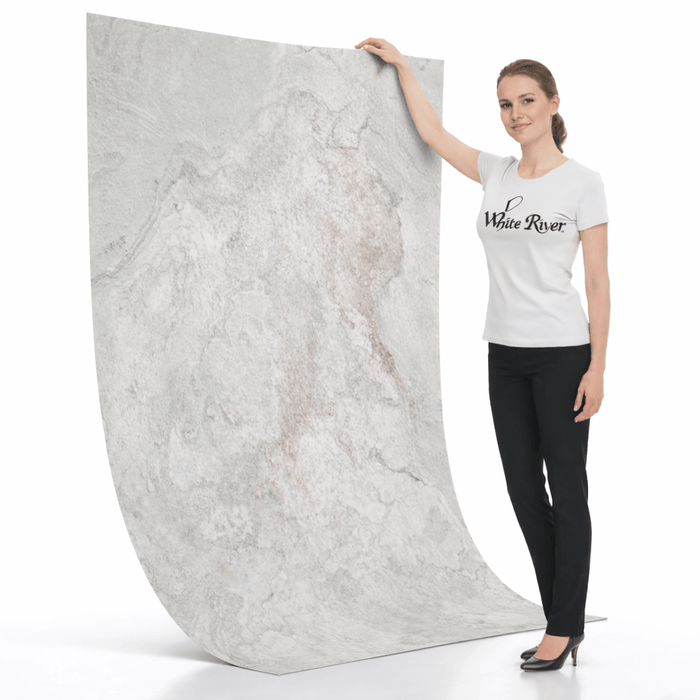 Blanco - Flexible Slate Stone Veneer - Opaque Stone Veneer White River Hardwoods 47 1/4"w x 94 1/2"l
