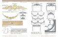 Cartouche with Acanthus Scrolls, 5 Pieces, Resin Resin Onlays Mouldings.com