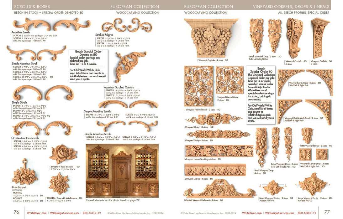 Rose Boquet, 5 1/8"w x 5 3/8"h x 3/4"d, SPECIAL ORDER Carved Cartouche White River Hardwoods