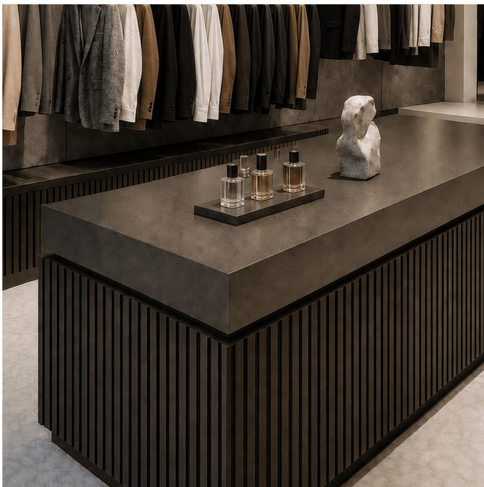 Matte Black Oak – Varnished Acoustic Panel – 1" Slat Width – 12-1/2" × 94-1/2" – Sold 2 per Carton Acoustic Slat Panel White River Hardwoods
