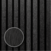 Matte Black Oak – Varnished Acoustic Panel – 1" Slat Width – 12-1/2" × 94-1/2" – Sold 2 per Carton Acoustic Slat Panel White River Hardwoods
