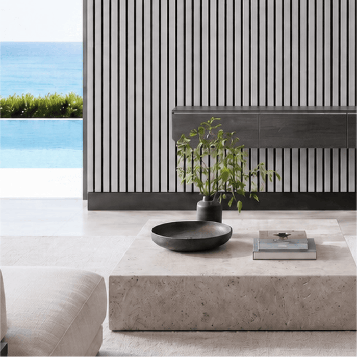 Silver Gray Oak – Unvarnished Acoustic Panel – 1" Slat Width – 12-1/2" × 94-1/2" – Sold 2 per Carton Acoustic Slat Panel White River Hardwoods