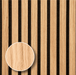Natural White Oak – Varnished Acoustic Panel – 1" Slat Width – 12-1/2" × 94-1/2" – Sold 2 per Carton Acoustic Slat Panel White River Hardwoods