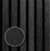 Matte Black Oak – Varnished Acoustic Panel – 1-1/2" Slat Width – 12-1/2" × 94-1/2" – Sold 2 per Carton Acoustic Slat Panel White River Hardwoods